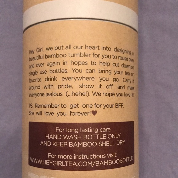 Brand New Bamboo Tea Infuser Bottle with Tea Diffuser & Strainer for Loose Tea - Picture 6 of 13